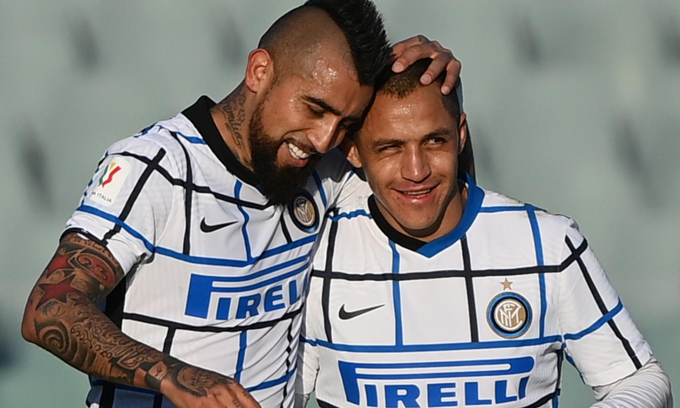 Inter, Vidal e Sanchez